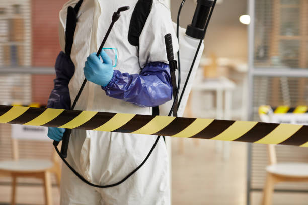 Professional Biohazard Cleanup technician working in Oakville, MO